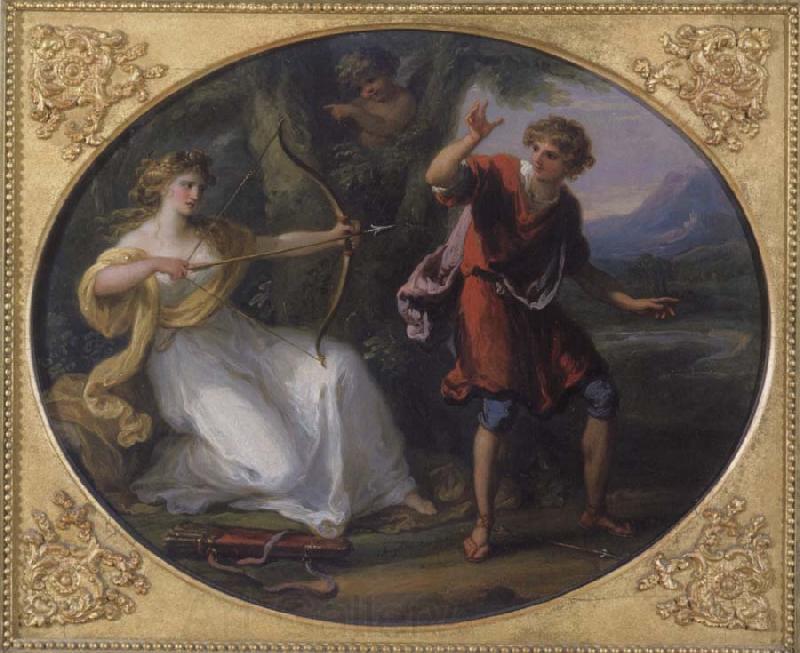 Angelica Kauffmann Nymphe und Jungling Norge oil painting art